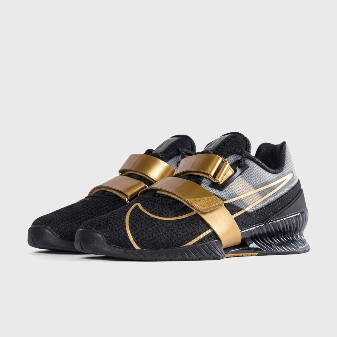 Nike Romaleos 4 Weightlifting Shoe – Black/Gold – TWL