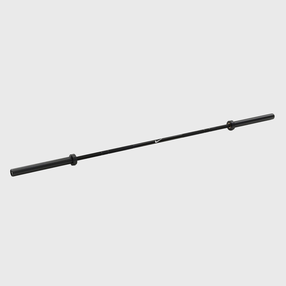 Nike Black Chrome Swoosh Barbell 20 kg