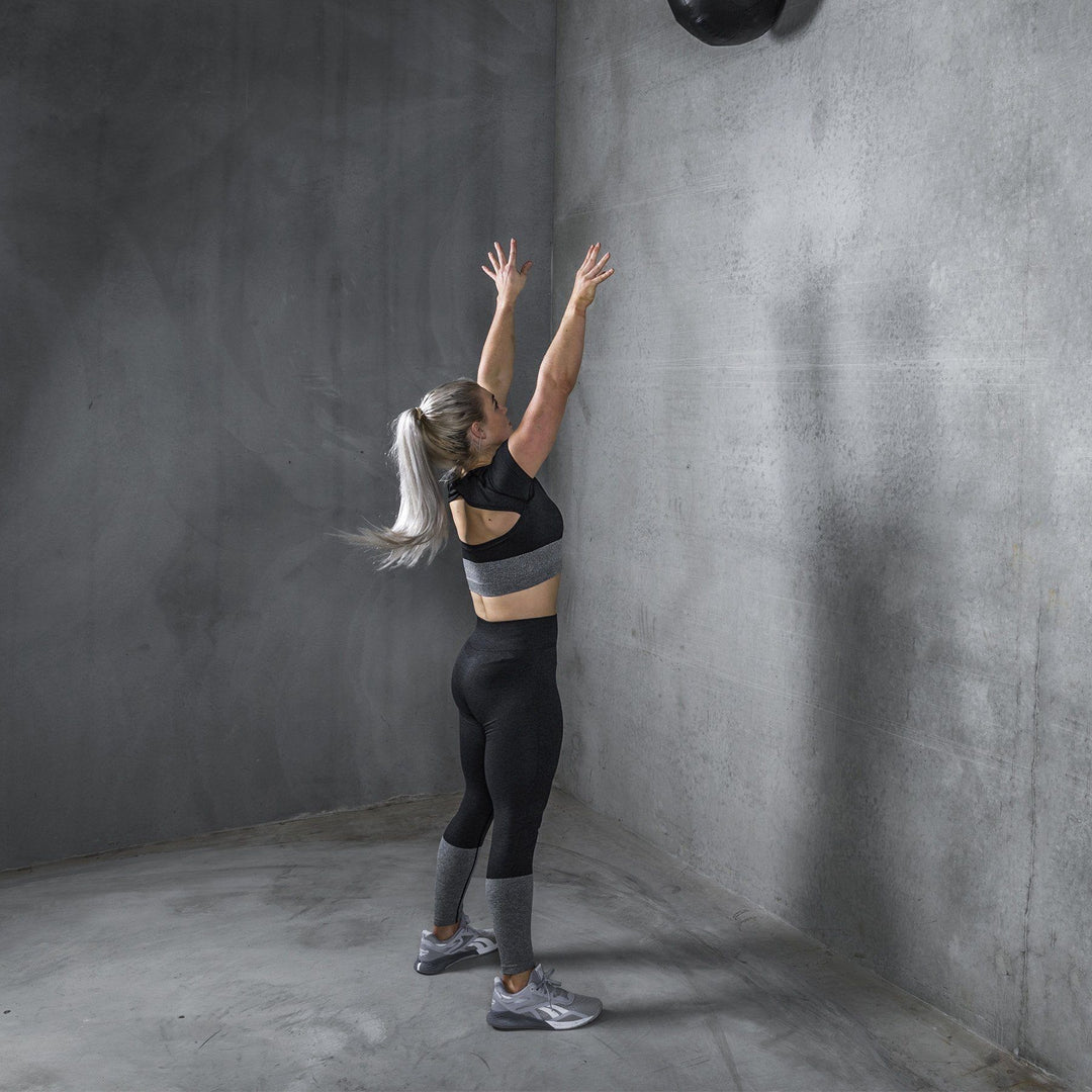 TWL - Women's Endure Seamless Crop - Black/Charcoal Marl