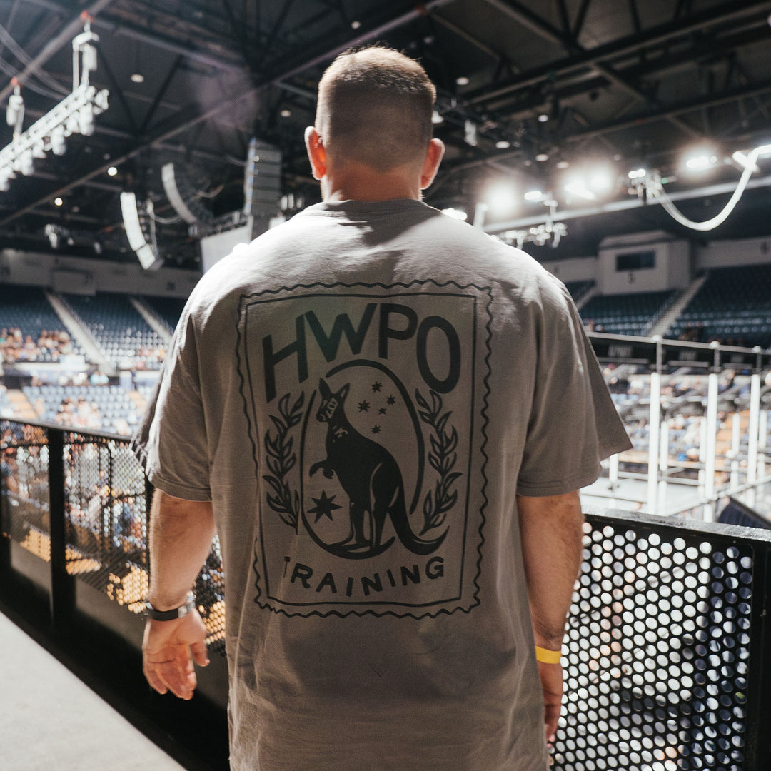 HWPO - OVERSIZED T-SHIRT - FADED GRAY