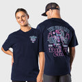 TWL - LIFESTYLE OVERSIZED T-SHIRT - BARBELL CLUB - SAPHIRA - MIDNIGHT NAVY