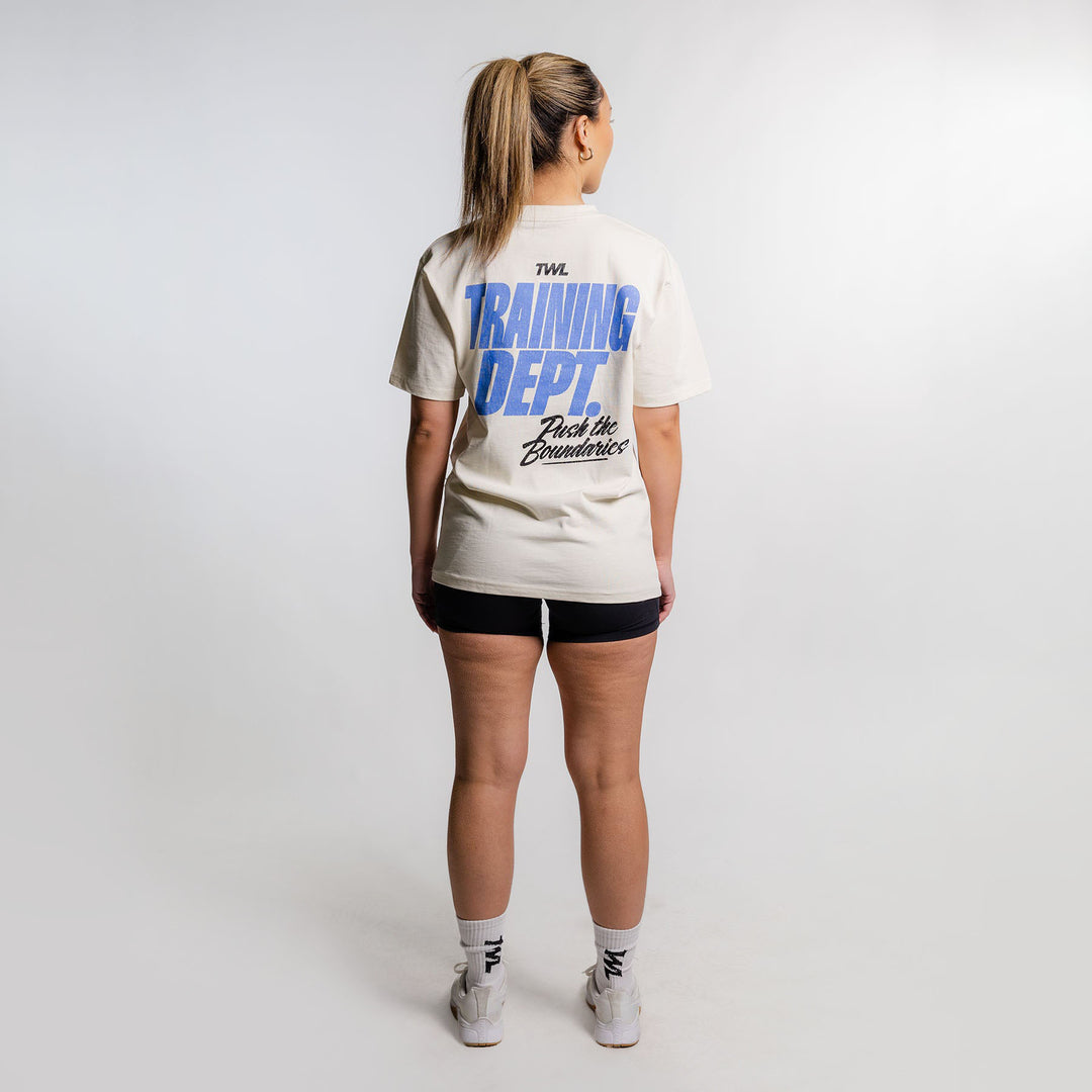 TWL - LIFESTYLE OVERSIZED T-SHIRT - TRAINING DEPT - BONE