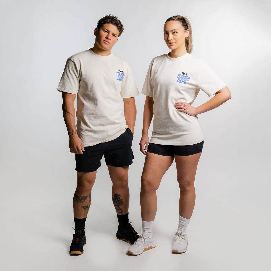 TWL - LIFESTYLE OVERSIZED T-SHIRT - TRAINING DEPT - BONE