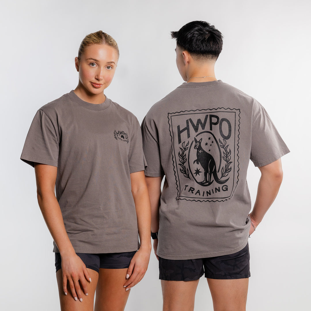HWPO - OVERSIZED T-SHIRT - FADED GRAY
