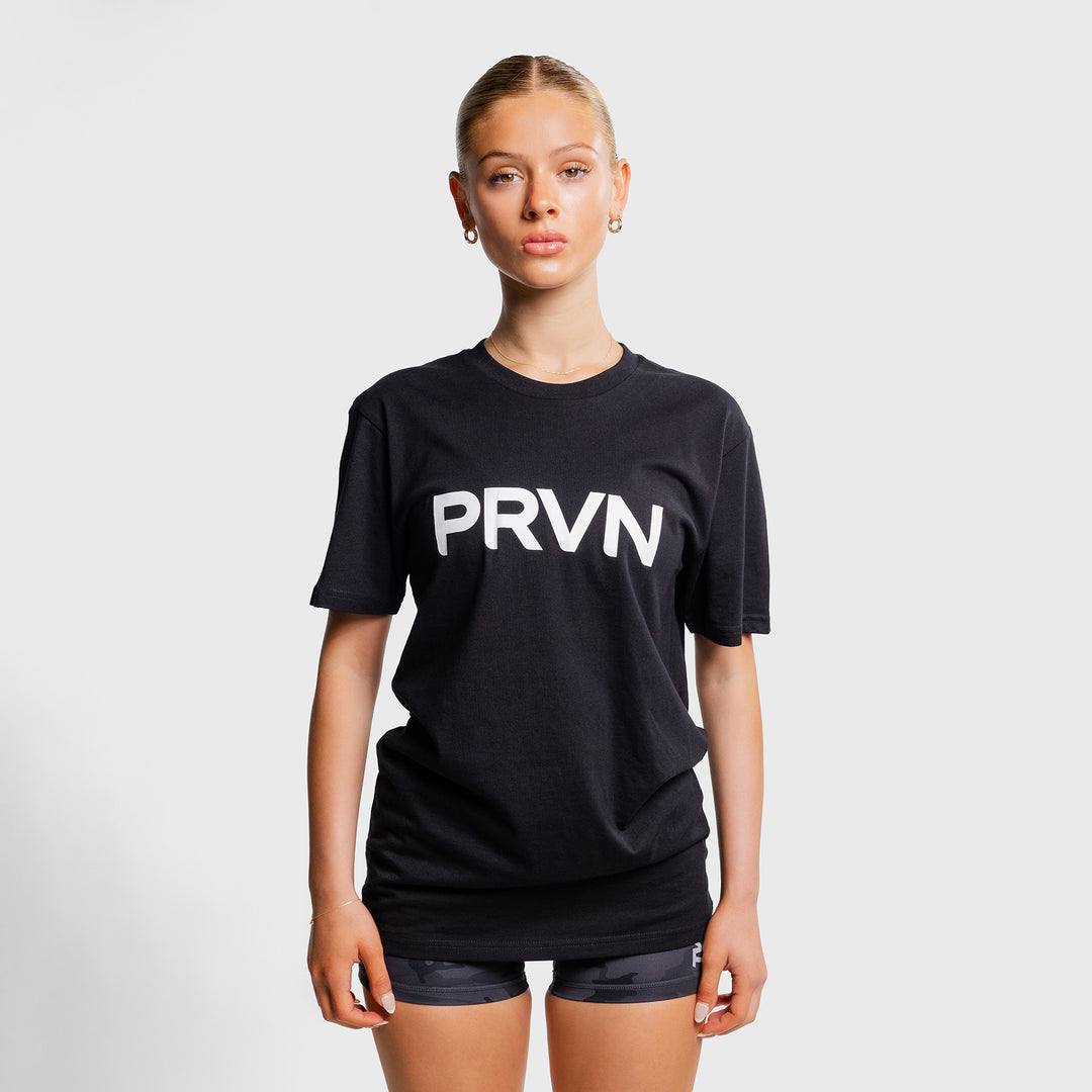 PRVN - STAPLE T-SHIRT - BLACK/WHITE