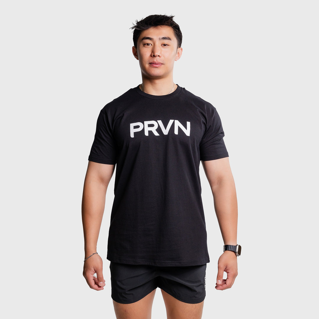 PRVN - STAPLE T-SHIRT - BLACK/WHITE