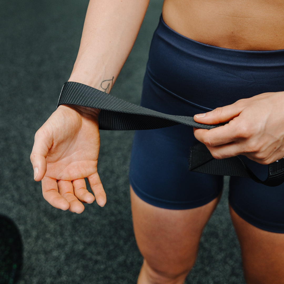 TWL - NYLON OLY LIFTING STRAPS - PAIR - BLACK