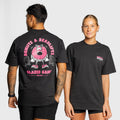 TWL - LIFESTYLE OVERSIZED T-SHIRT - DONUTS & DEADLIFTS - BLACK/PINK