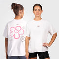 TWL - WOMEN'S OVERSIZED BOYFRIEND T-SHIRT - PIXEL - WHITE