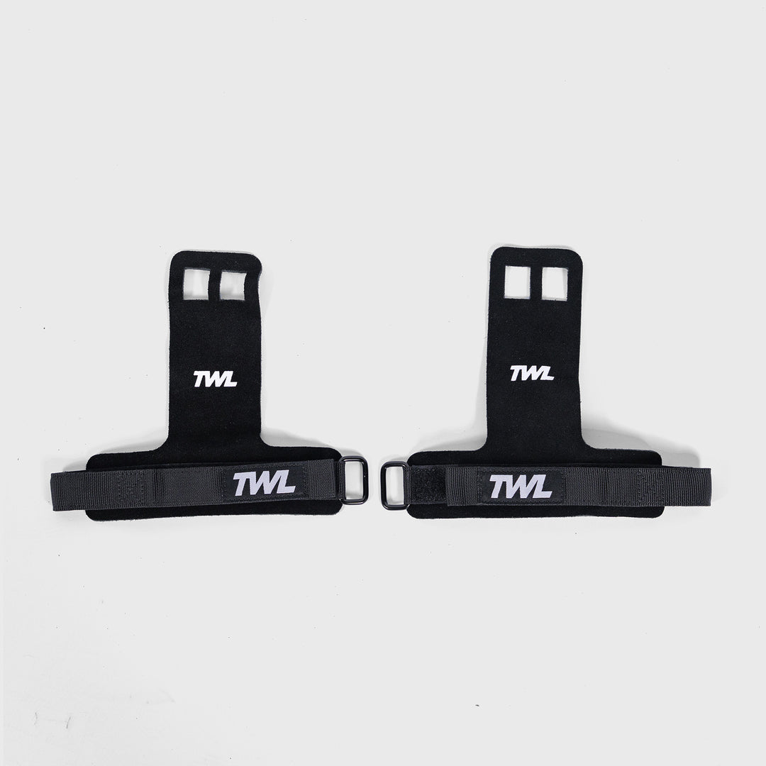 TWL - LEATHER GYMNASTIC GRIPS - BLACK