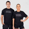 TWL - OVERSIZED T-SHIRT - ATHLETE - BLACK/WHITE