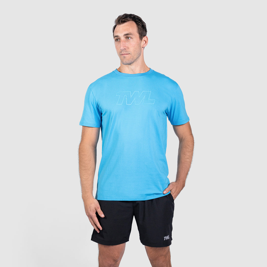 TWL - OVERSIZED T-SHIRT - ATHLETE - SKY WAVE