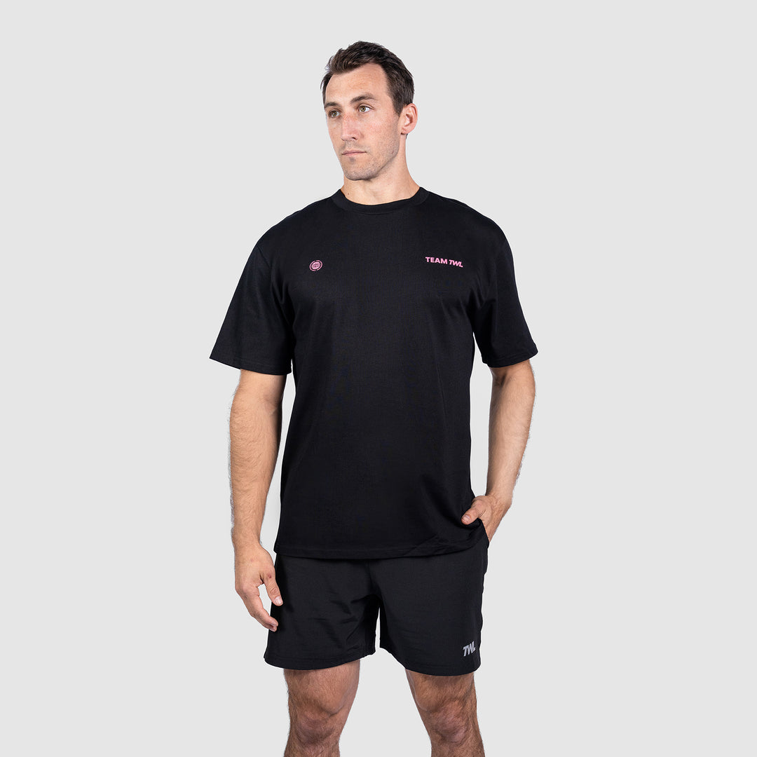 TWL - LIFESTYLE OVERSIZED T-SHIRT - TEAM TWL - BLACK/BUBBLEGUM