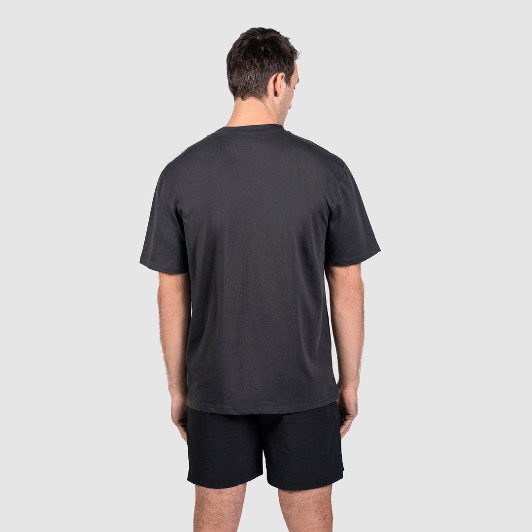 TWL - LIFESTYLE OVERSIZED T-SHIRT - VARSITY - FADED BLACK