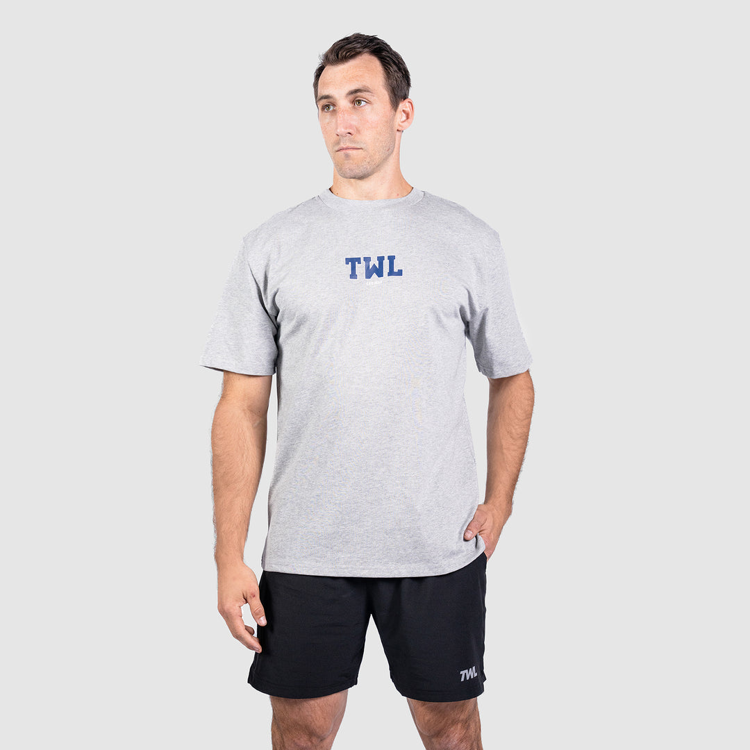 TWL - LIFESTYLE OVERSIZED T-SHIRT - VARSITY - GREY
