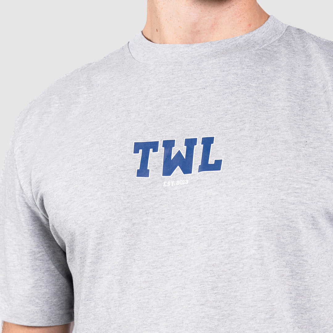 TWL - LIFESTYLE OVERSIZED T-SHIRT - VARSITY - GREY