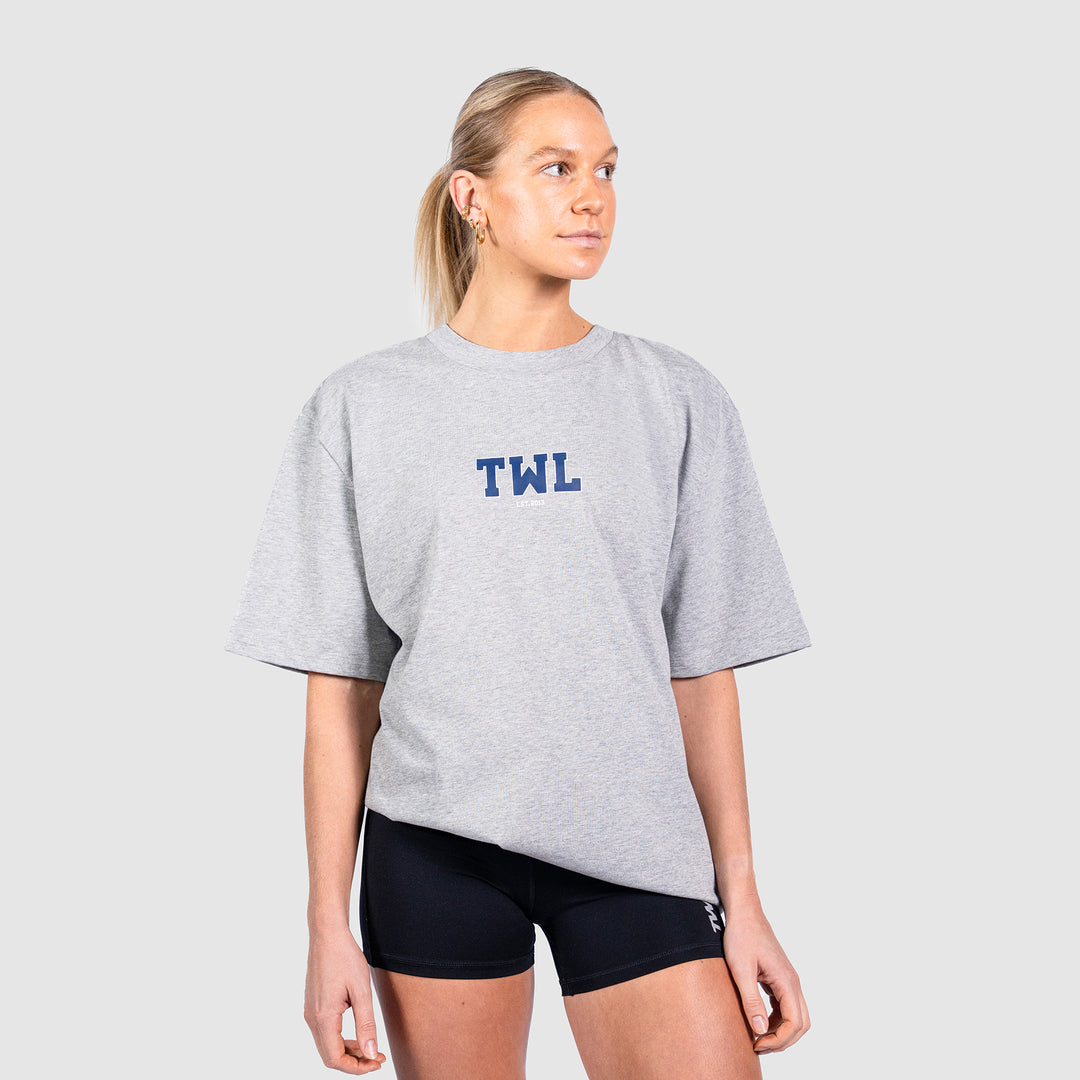 TWL - LIFESTYLE OVERSIZED T-SHIRT - VARSITY - GREY