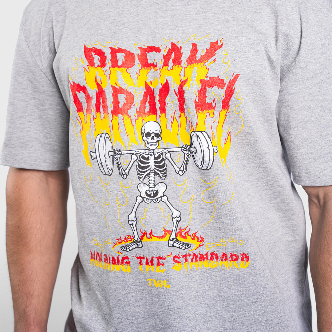 TWL - LIFESTYLE OVERSIZED T-SHIRT - BREAK PARALLEL - GREY