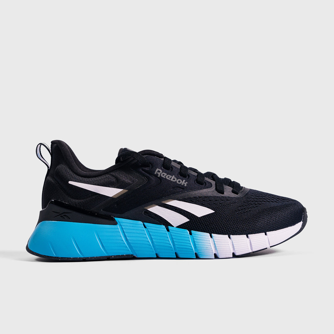 REEBOK - NANO GYM - MEN'S - BLACK/WHITE/FUTURE CYAN