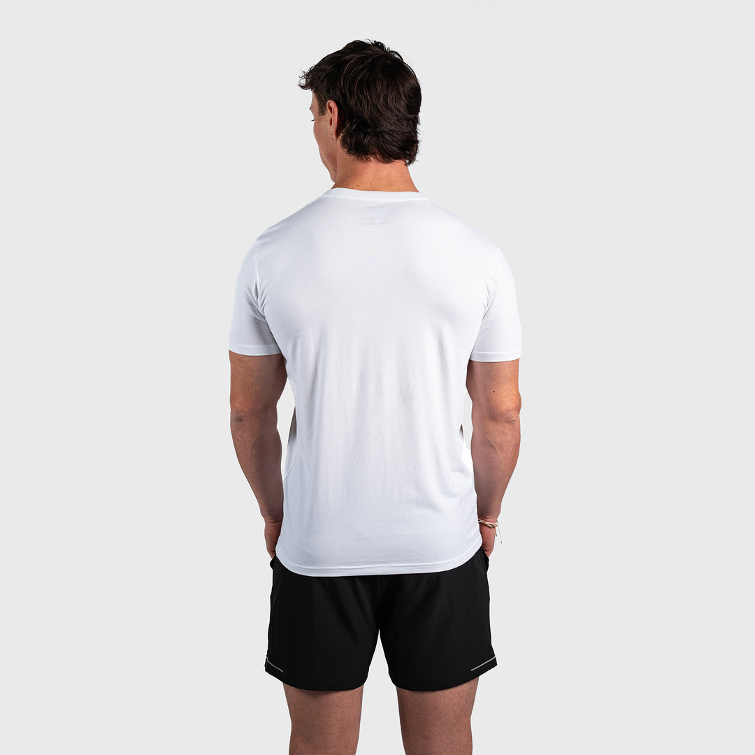 TWL - MEN'S EVERYDAY T-SHIRT - ATHLETE - WHITE/WHITE