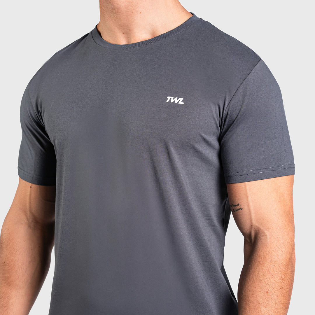 TWL - MEN'S EVERYDAY T-SHIRT - EMBLEM - DARK GREY
