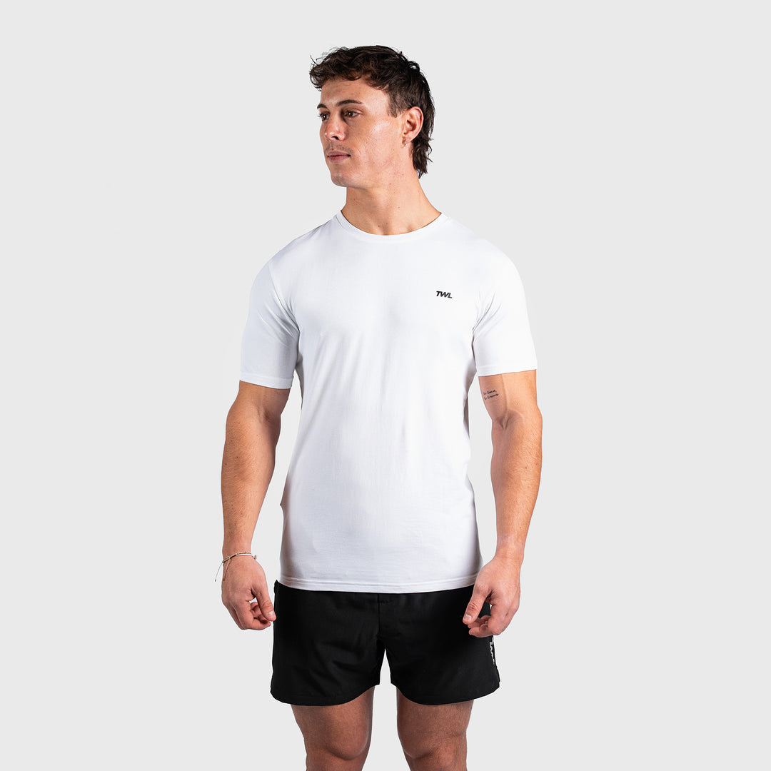 TWL - MEN'S EVERYDAY T-SHIRT - EMBLEM - WHITE