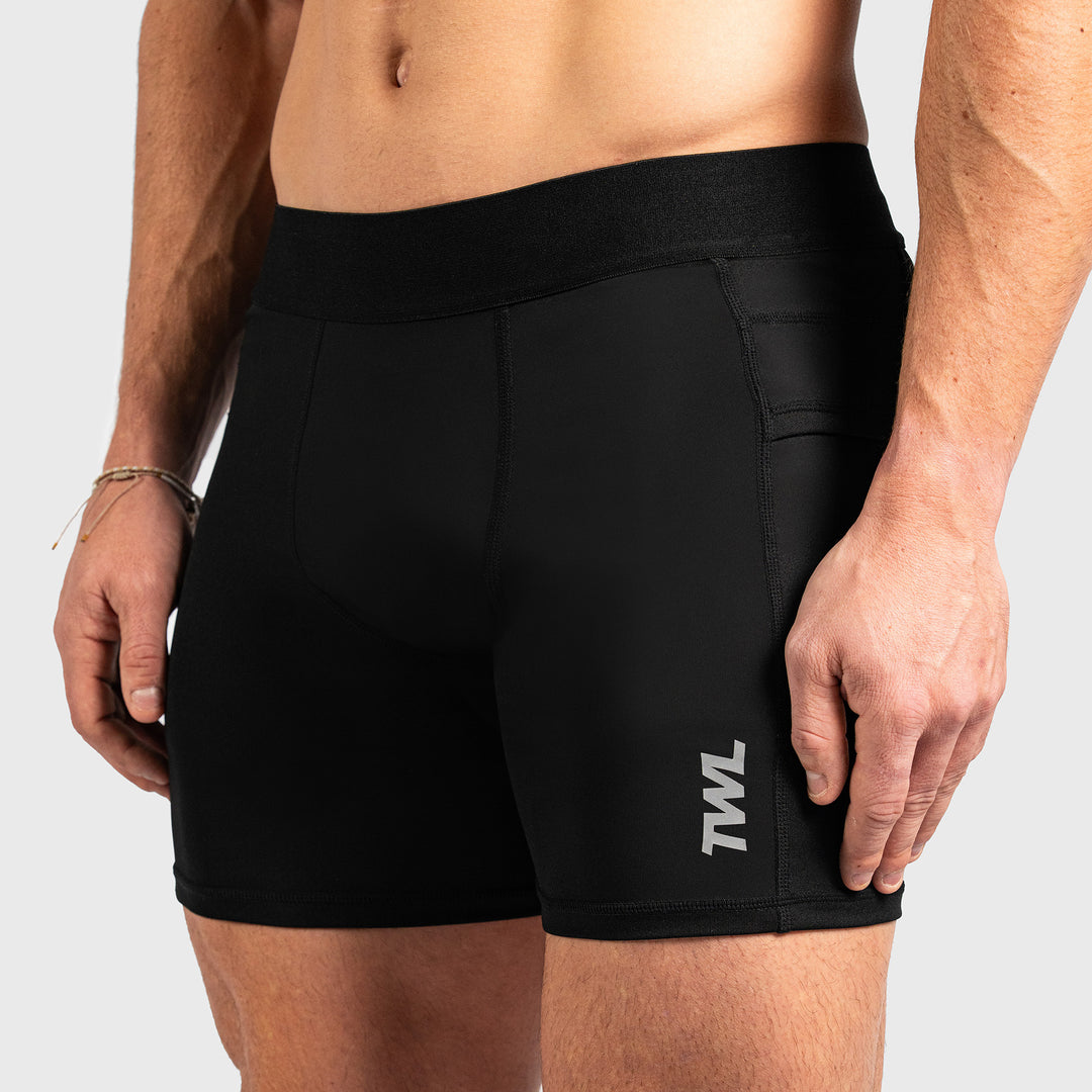 TWL - MEN'S INNER COMPRESSION SHORTS - BLACK