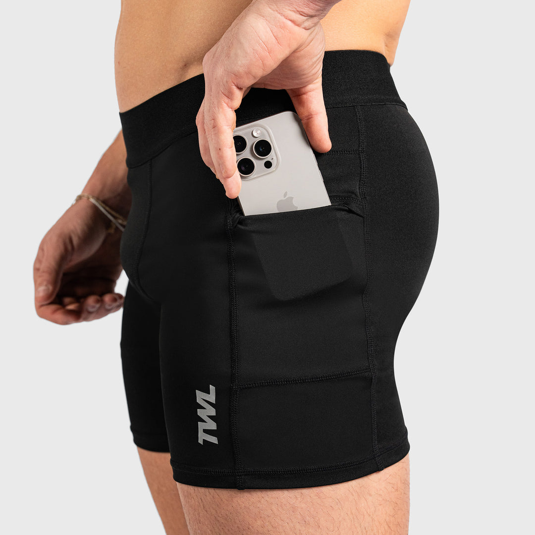 TWL - MEN'S INNER COMPRESSION SHORTS - BLACK
