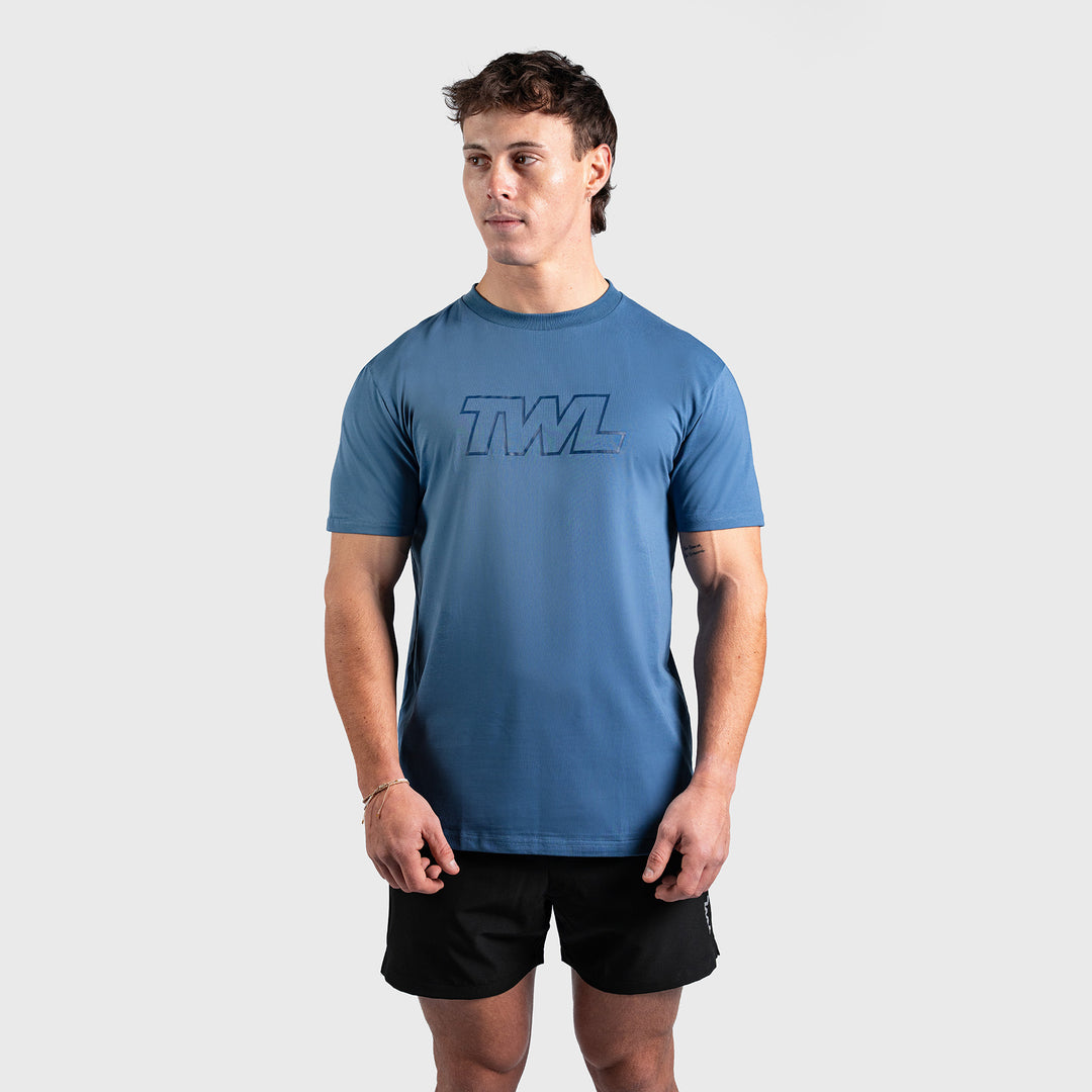 TWL - OVERSIZED T-SHIRT - ATHLETE - BLUE