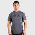 TWL - OVERSIZED T-SHIRT - ATHLETE - DARK GREY