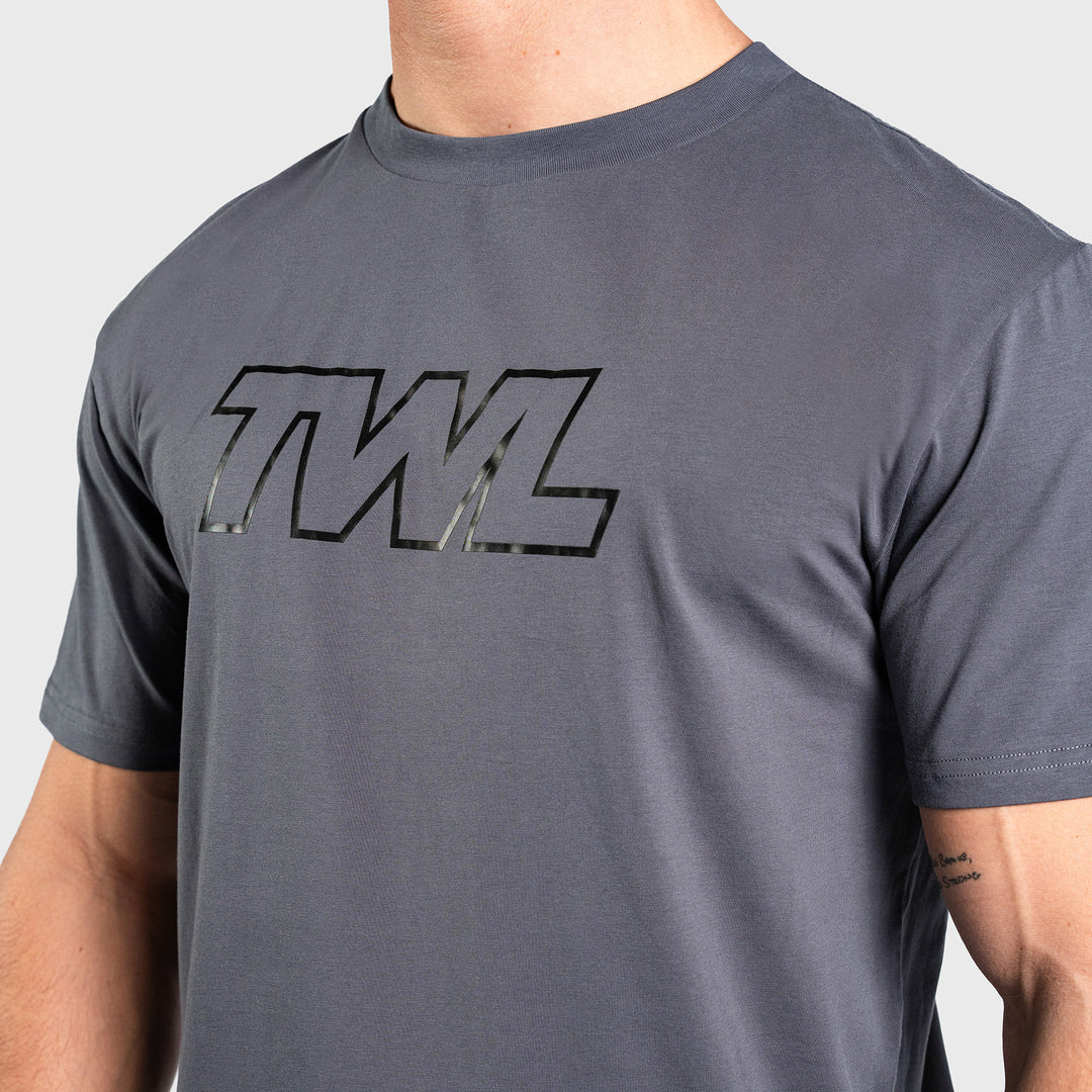 TWL - OVERSIZED T-SHIRT - ATHLETE - DARK GREY