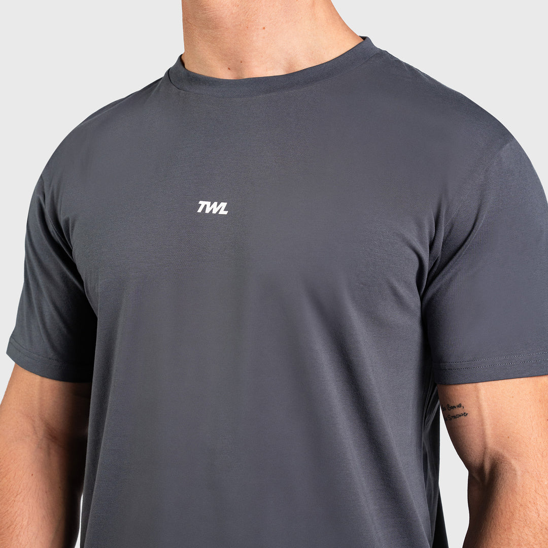 TWL - OVERSIZED T-SHIRT - EMBLEM - DARK GREY
