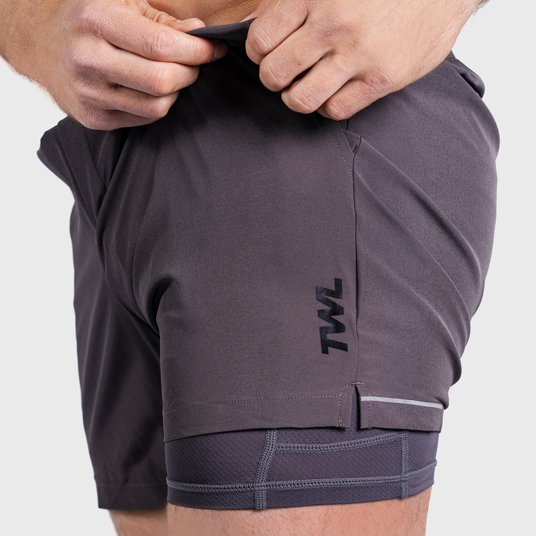 TWL - MEN'S CADENCE LINED SHORTS - GREY