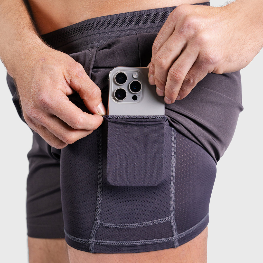 TWL - MEN'S CADENCE LINED SHORTS - GREY