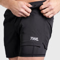 TWL - MEN'S VAULT 2-IN-1 SHORTS - 6" - BLACK