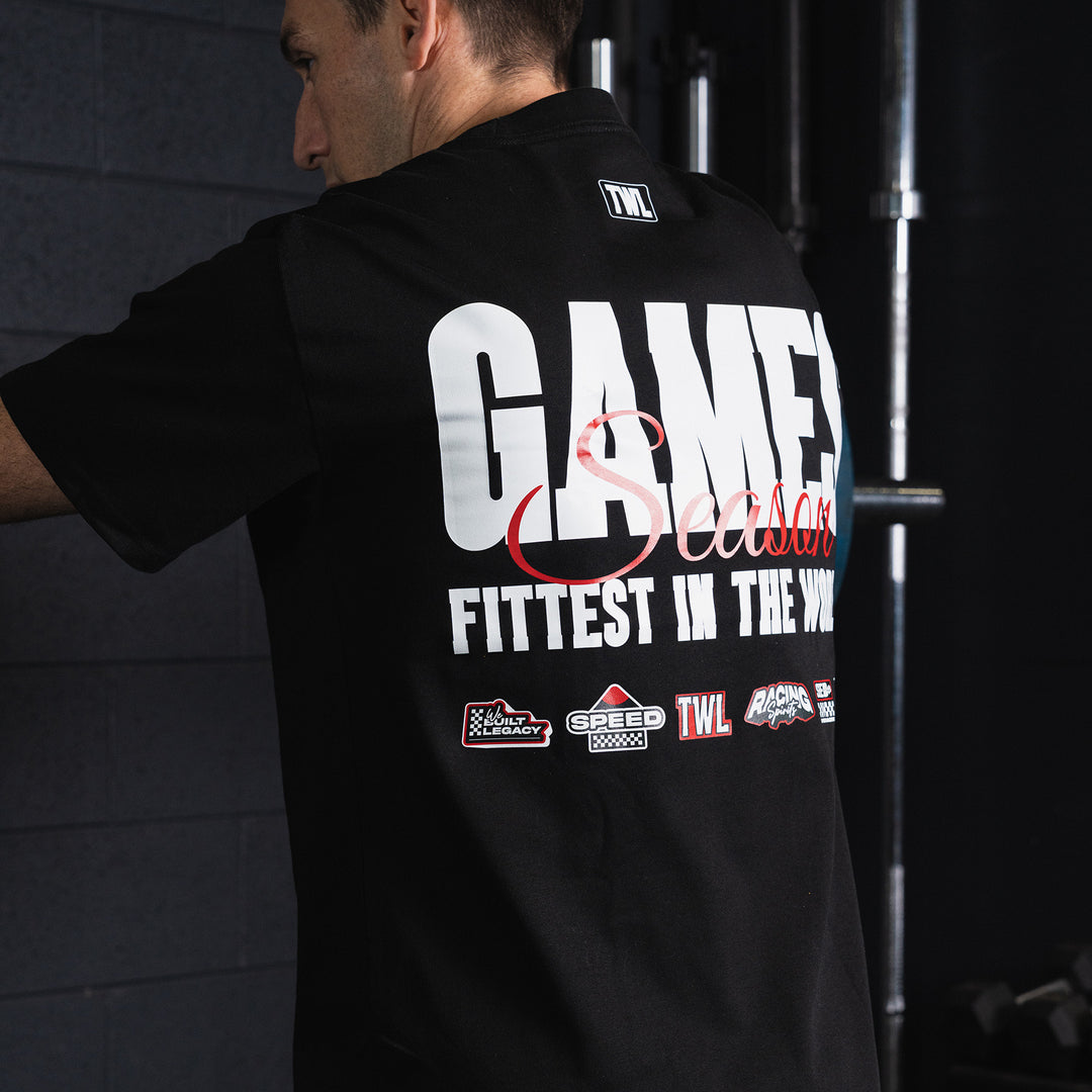TWL - LIFESTYLE OVERSIZED T-SHIRT - GAMES TEE - BLACK