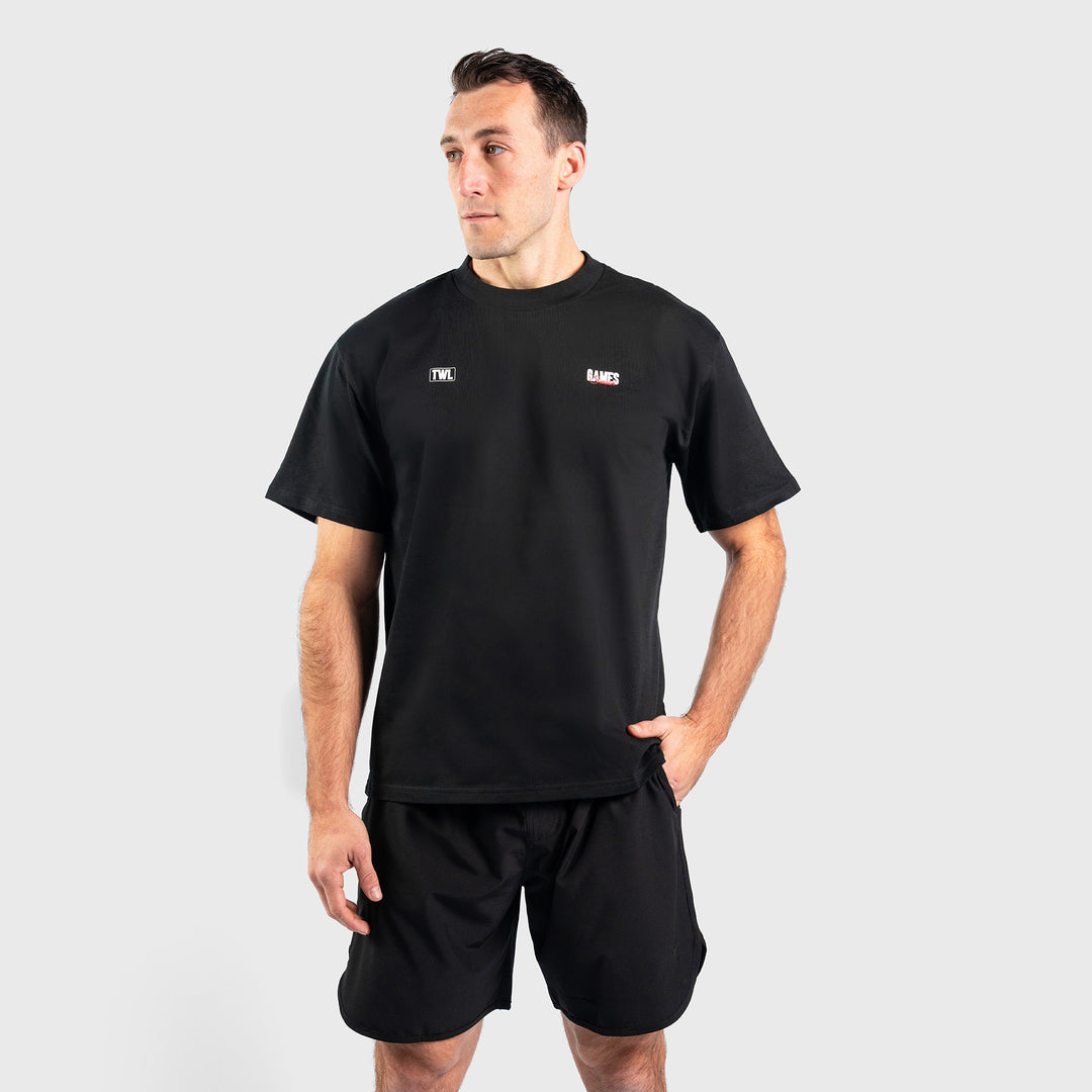 TWL - LIFESTYLE OVERSIZED T-SHIRT - GAMES TEE - BLACK