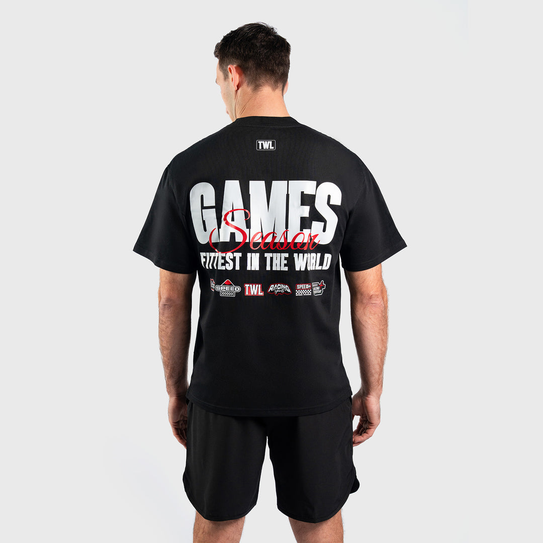 TWL - LIFESTYLE OVERSIZED T-SHIRT - GAMES TEE - BLACK