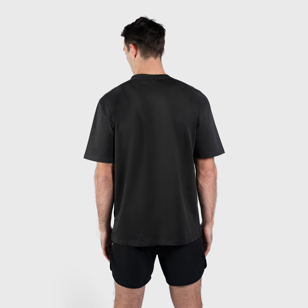 TWL - LIFESTYLE OVERSIZED T-SHIRT - EMBLEM - FADED BLACK