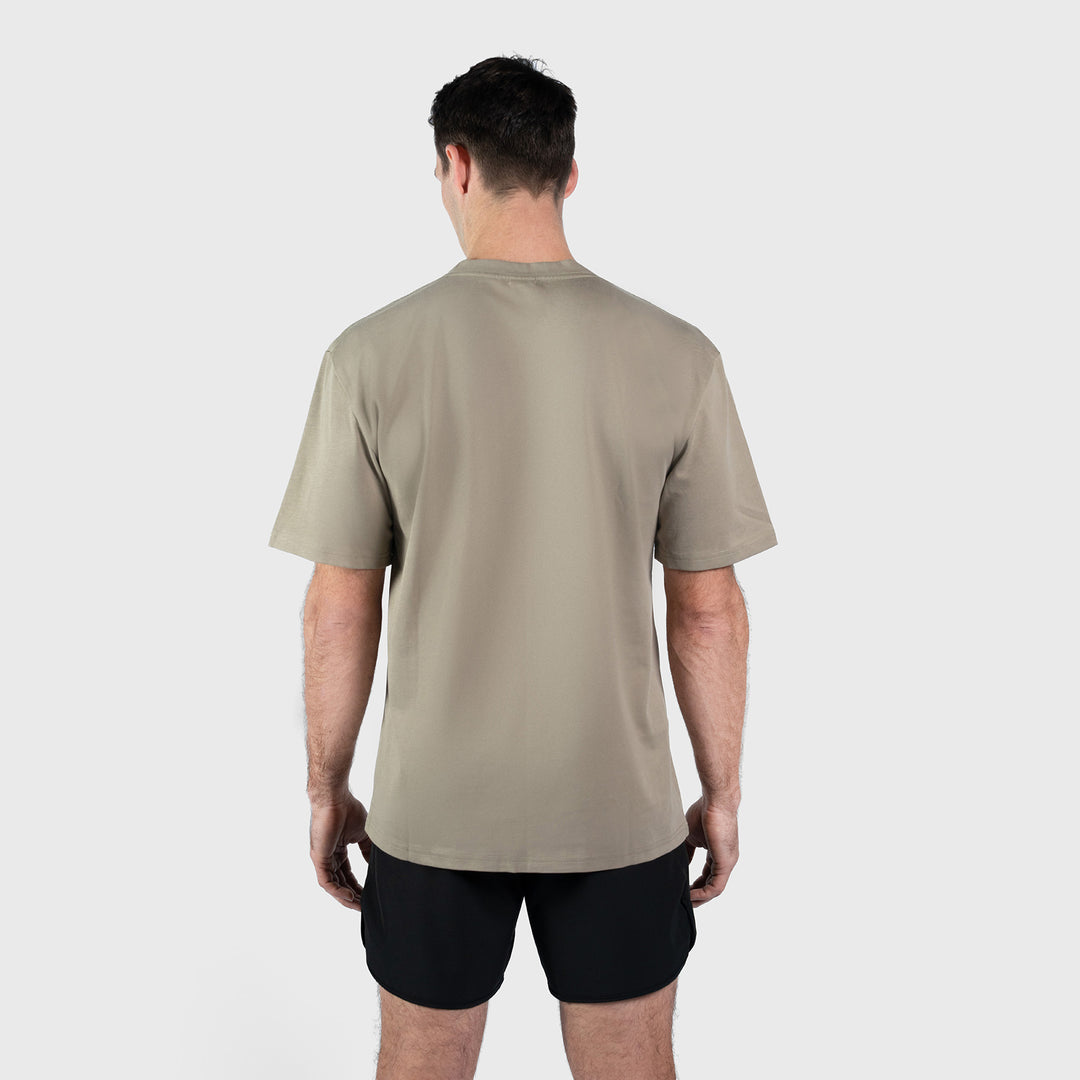 TWL - LIFESTYLE OVERSIZED T-SHIRT - EMBLEM - FADED LIGHT GREY