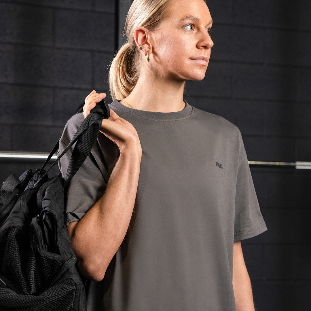 TWL - WOMEN'S LIFESTYLE BOYFRIEND T-SHIRT - FADED DARK GREY