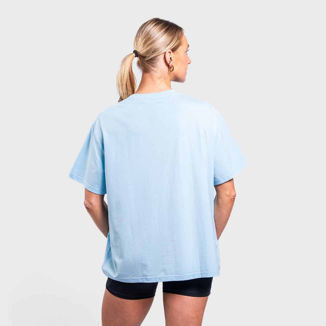 TWL - WOMEN'S OVERSIZED BOYFRIEND T-SHIRT - BABY BLUE