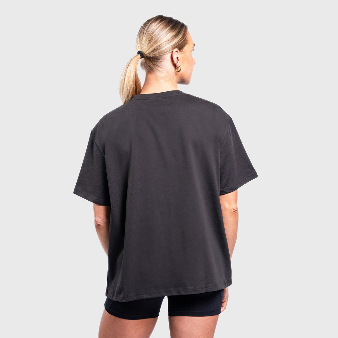 TWL - WOMEN'S LIFESTYLE BOYFRIEND T-SHIRT - FADED BLACK