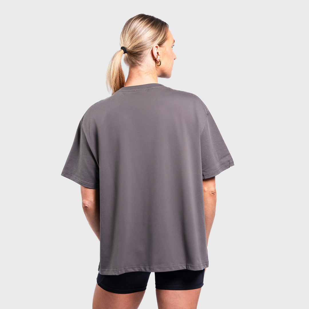 TWL - WOMEN'S LIFESTYLE BOYFRIEND T-SHIRT - FADED DARK GREY