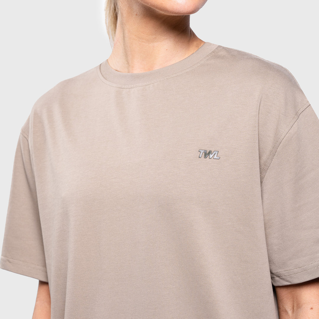 TWL - WOMEN'S LIFESTYLE BOYFRIEND T-SHIRT - FADED LIGHT GREY