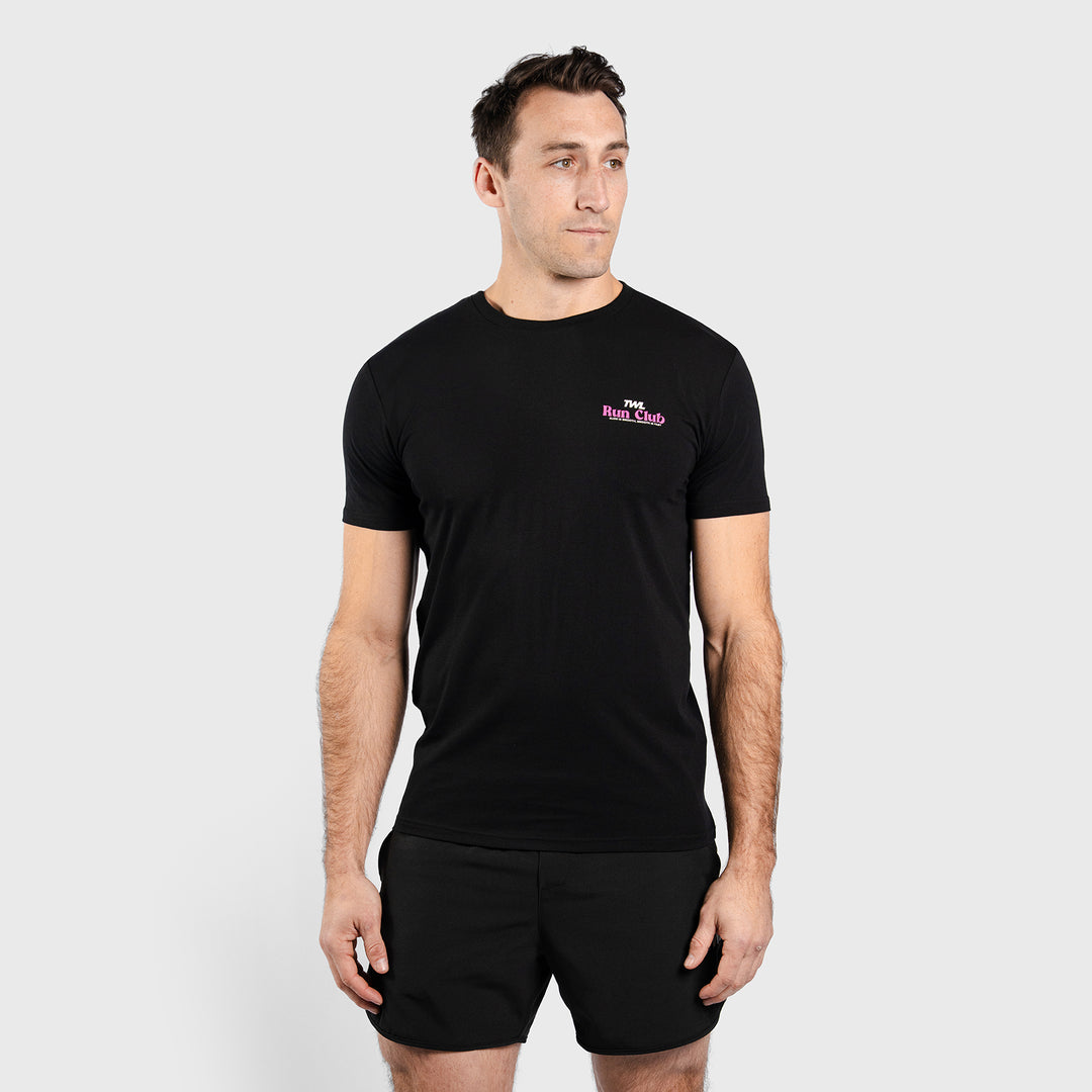TWL - EVERYDAY T-SHIRT - RUN CLUB - BLACK