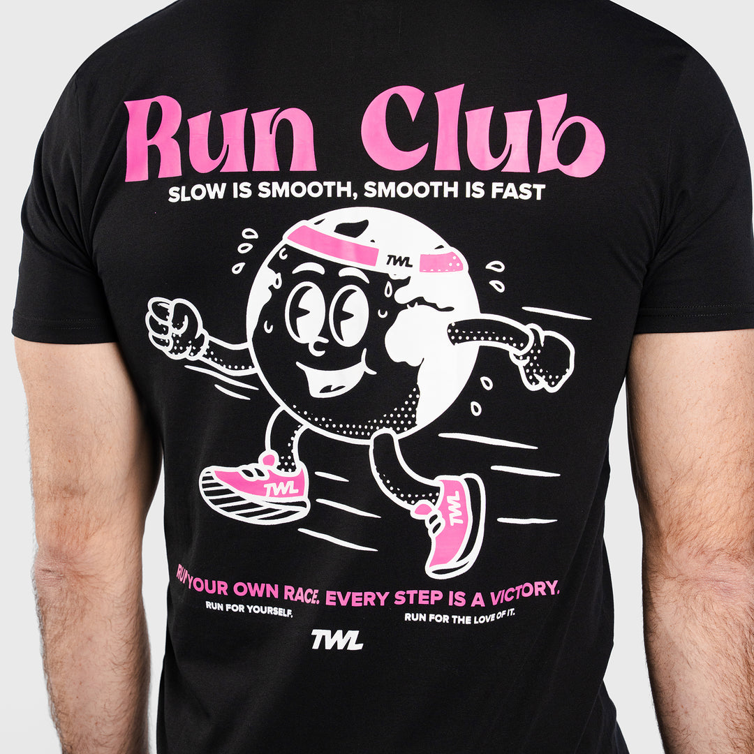 TWL - EVERYDAY T-SHIRT - RUN CLUB - BLACK