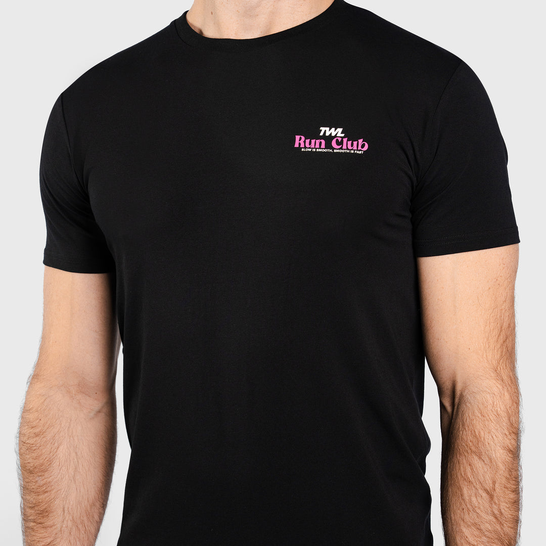 TWL - EVERYDAY T-SHIRT - RUN CLUB - BLACK