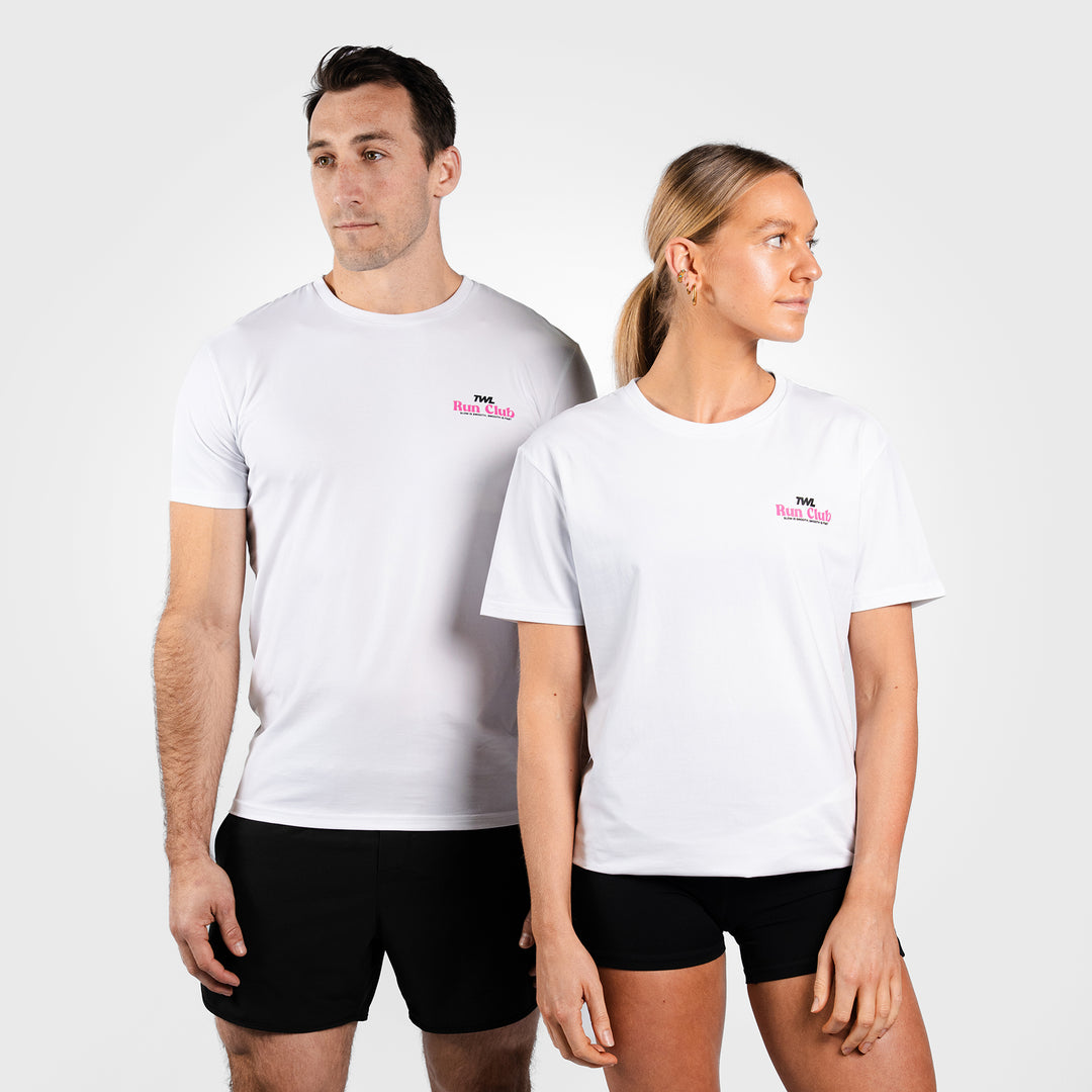 TWL - EVERYDAY T-SHIRT - RUN CLUB - WHITE