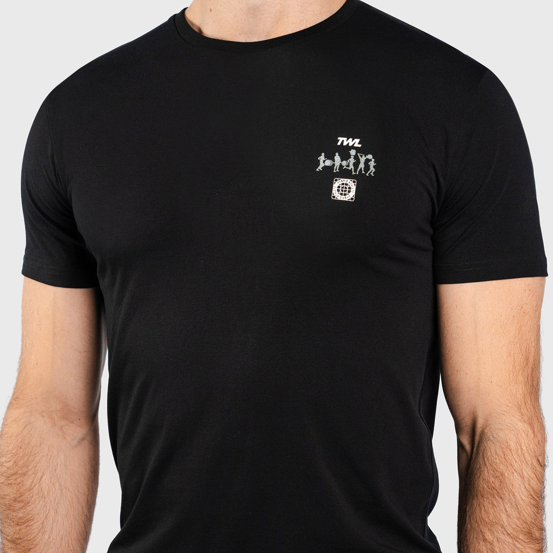 TWL - EVERYDAY T-SHIRT - RUN FAST LIFT HEAVY - BLACK